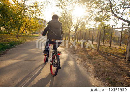 Happy boy ride the bicycle 50521939