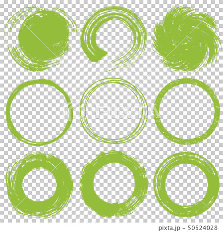 Matcha new tea circle writing brush illustration 50524028