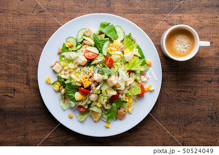 シーザーサラダ 俯瞰 シーザーサラダ 俯瞰 50524049