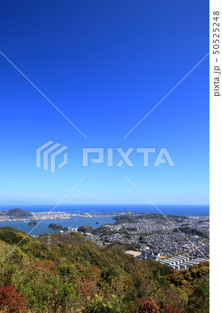 鷲尾山山頂からの眺望 春(高知県高知市) 鷲尾山山頂からの眺望 春(高知県高知市) 50525248