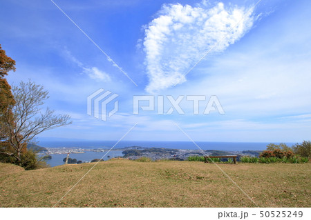鷲尾山山頂　春（高知県高知市）	 50525249