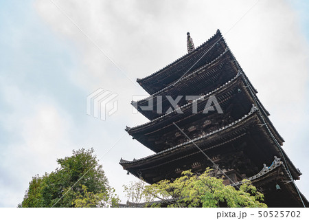 古都京都 八坂の塔と東山の町並み 古都京都 八坂の塔と東山の町並み 50525702