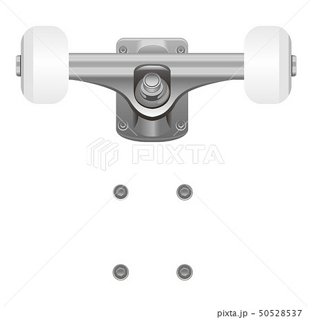 スケートボード パーツイラスト ウィール トラック Etc のイラスト素材