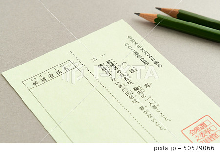 選挙 投票 投票用紙 選挙 投票 投票用紙 50529066