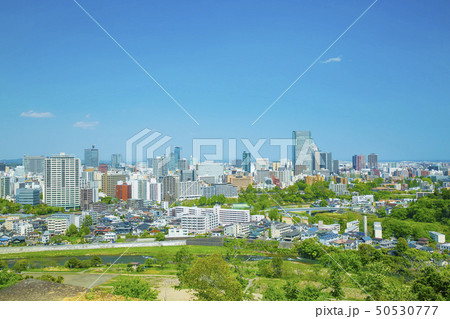 広瀬川 仙台市全景 新緑 広瀬川 仙台市全景 新緑 50530777