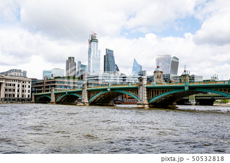 Skyscrapers in London. City view of high-rise buildings 50532818