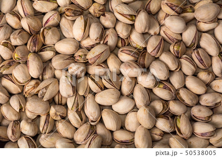 Texture of salted pistachios. Snack 50538005