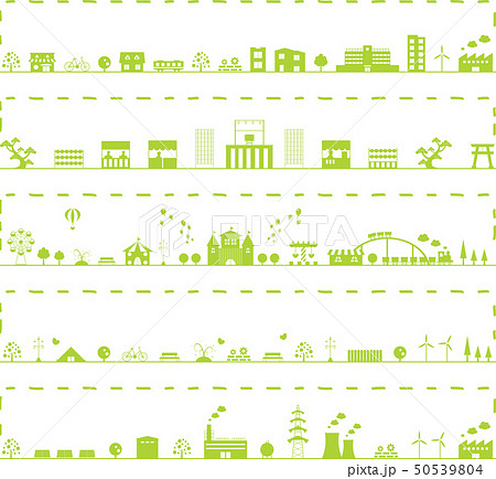 街並みセット ステッチフレーム 街並みセット ステッチフレーム 50539804