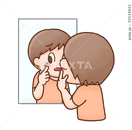 肌の悩みのイラスト 50539942