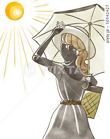 女性-紫外線対策 女性-紫外線対策 50542427