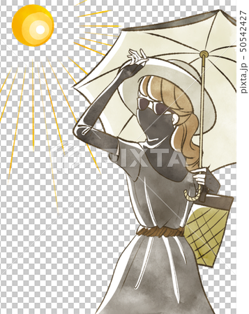 女性-紫外線対策 女性-紫外線対策 50542427