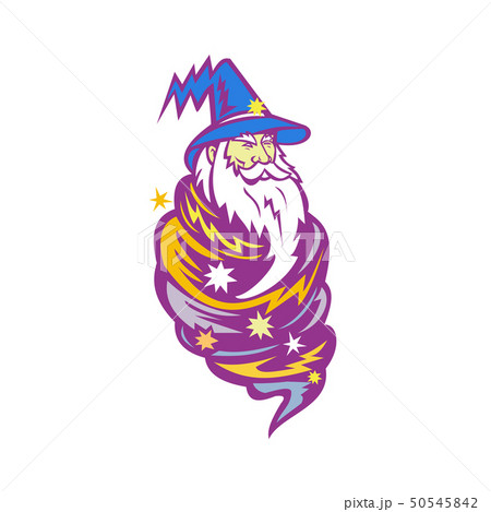 Wizard Tornado Mascot Wizard Tornado Mascot 50545842
