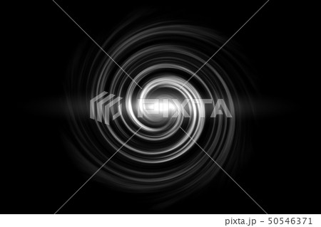 Glowing spiral tunnel with white cloud on black 50546371