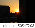 夕焼けのビル街 50547208