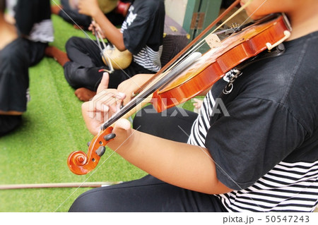 Young musician playing the violin 50547243