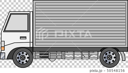 小型トラック バンボディのイラスト素材