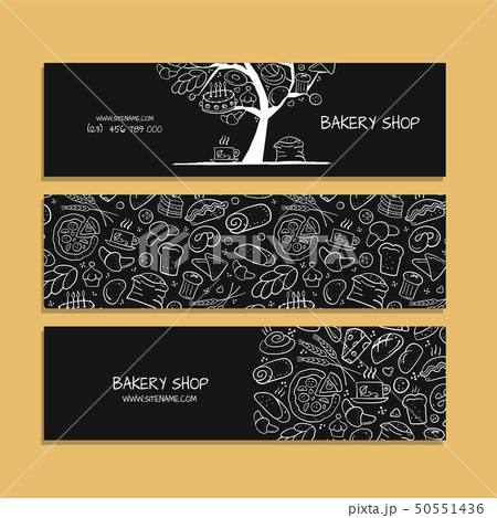 Banners design, idea for bakery company 50551436