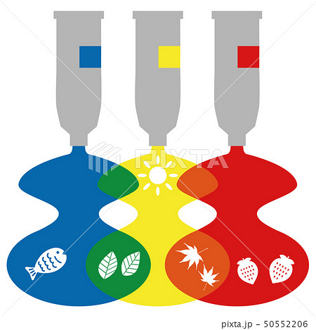 絵の具　混色　自然 50552206