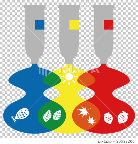 絵の具　混色　自然 50552206