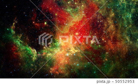 Stars, dust and gas nebula in galaxy. Stars, dust and gas nebula in galaxy. 50552953