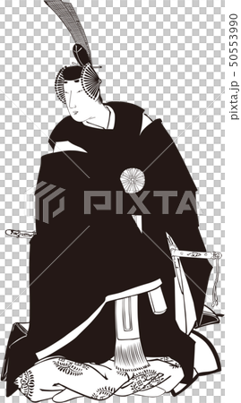 浮世絵 歌舞伎役者 その43 白黒 浮世絵 歌舞伎役者 その43 白黒 50553990