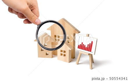 Investments. concept of rising prices for housing  50554341