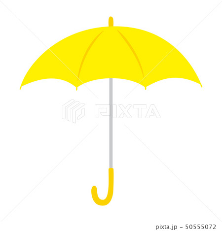 黄色い傘 イラストのイラスト素材