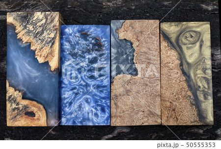 Casting epoxy resin Stabilizing burl Afzelia wood  50555353