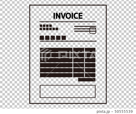 Invoice paper - Stock Illustration [50555539] - PIXTA
