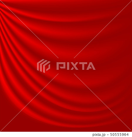 Red silk fabric 50555964