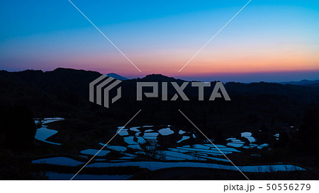 星峠の棚田の朝焼け 星峠の棚田の朝焼け 50556279