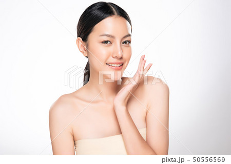 Beautiful Young asian Woman with Clean Fresh Skin Beautiful Young asian Woman with Clean Fresh Skin 50556569