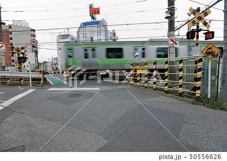 第二中里踏切を走る山手線 50556626