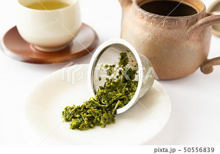 茶がら　茶葉　緑茶　日本茶　再利用　茶殻 50556839