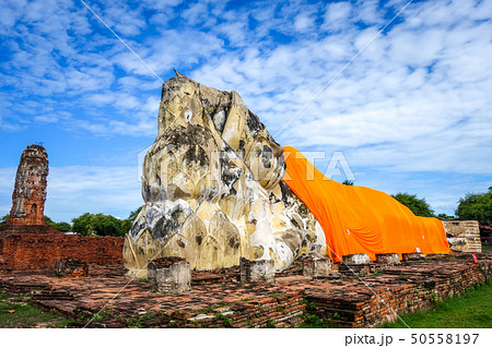 Reclining Buddha, Wat Lokaya Sutharam temple, 50558197
