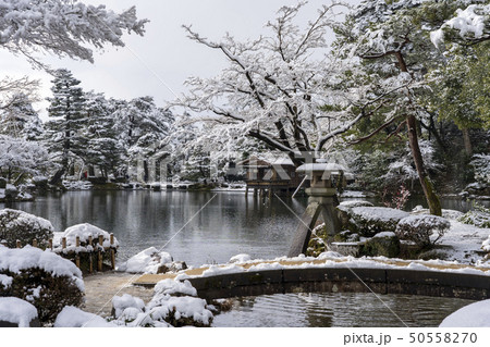 冬の金沢旅行　雪の兼六園 50558270