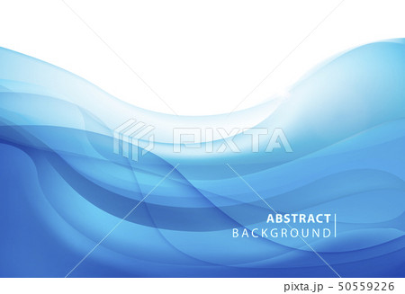 Abstract vector blue wavy background. Graphic design template for brochure, website, mobile app 50559226