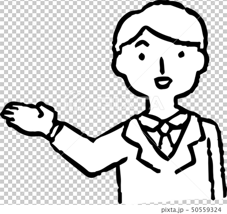 手描き 男性 ポーズ リアクション 感情表現 イラストのイラスト素材