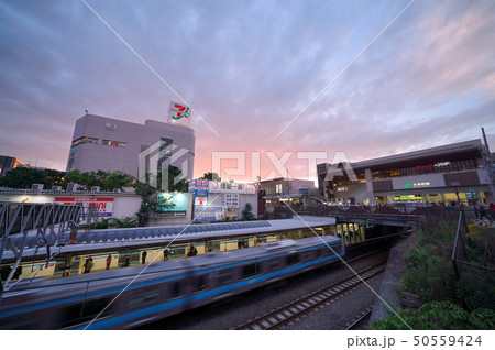 日本の東京都市景観　大井町駅などを望む 50559424