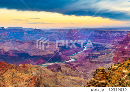 Grand Canyon, Arizona, USA at dawn from the south Grand Canyon, Arizona, USA at dawn from the south 50559850
