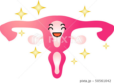 子宮 胎盤 人体 臓器 イラスト かわいい ヘルスケアのイラスト素材