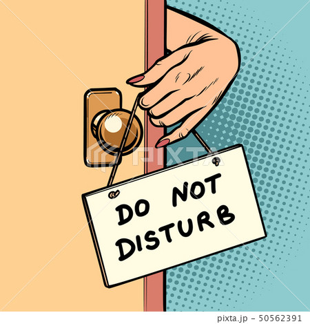 Do Not Disturb Door Sign Im Stock Vector (Royalty Free) 455203564