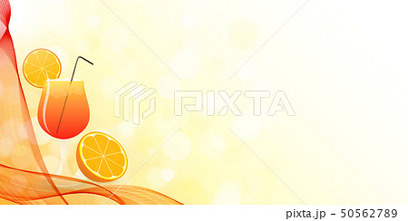 Summer cocktail design with wavy veil. 50562789