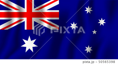 Australia realistic waving flag vector Australia realistic waving flag vector 50565398