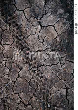 dry clay with tire cyclo tracks dry clay with tire cyclo tracks 50565824