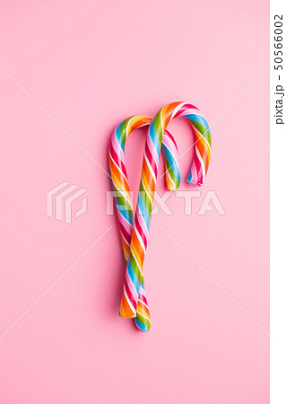 Colorful candy cane. 50566002