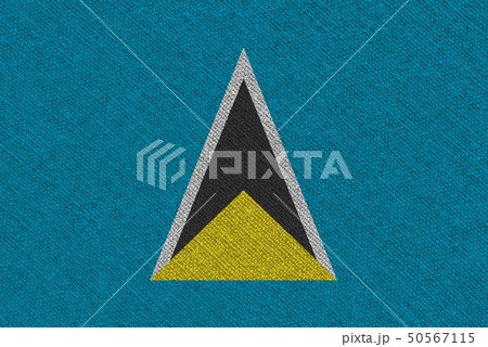Saint Lucia fabric flag Saint Lucia fabric flag 50567115