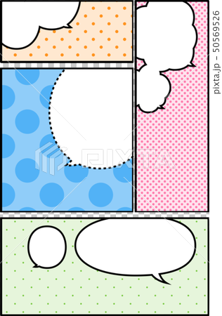 動畫片講話泡影流行音樂框架框架拷貝空間背景材料例證圓點 50569526