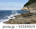 兵庫県豊岡市竹野　山陰海岸ジオパークの一部　残暑が残る9月に撮影 50569929