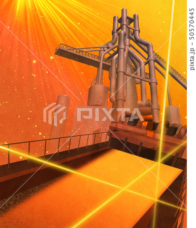 高炉と圧延イラスト 50570445